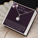 Daughter Necklace, Daughter loss of mom necklace gift, mother passing, loss of mother, sympathy In Memory Of Your Mother Necklace Mother's Day Eternal Hope Necklace