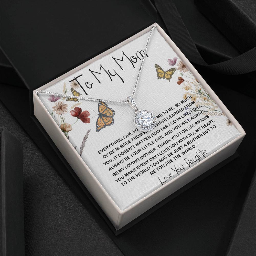 Mom Necklace Gift, You Are The World Necklace, Mother's Day Gift, Mother Daughter Neckalce Mother's Day Eternal Hope Necklace