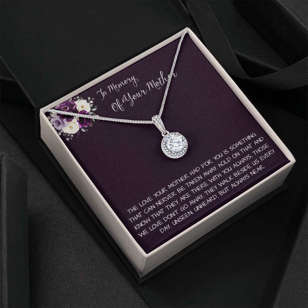 Daughter Necklace, Daughter loss of mom necklace gift, mother passing, loss of mother, sympathy In Memory Of Your Mother Necklace Mother's Day Eternal Hope Necklace
