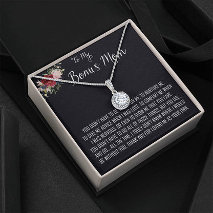 To My Bonus Mom Necklace, Thank You For Everything Mother's Day Gift For Mom Mother's Day Eternal Hope Necklace