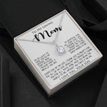 To My Loving Mom Gift for Mother Necklace Sentimental Mothers Day Thoughtful Present From Son Mother's Day Eternal Hope Necklace