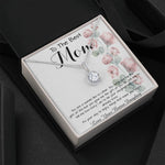 To Mom - From Bonus Daughter - Woman Like No Other Mother's Day Necklace Mother's Day Eternal Hope Necklace