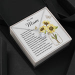Mom Necklace Gift - To My Mom - You Mean The World For All You Do Mother's Day Necklace Mother's Day Eternal Hope Necklace