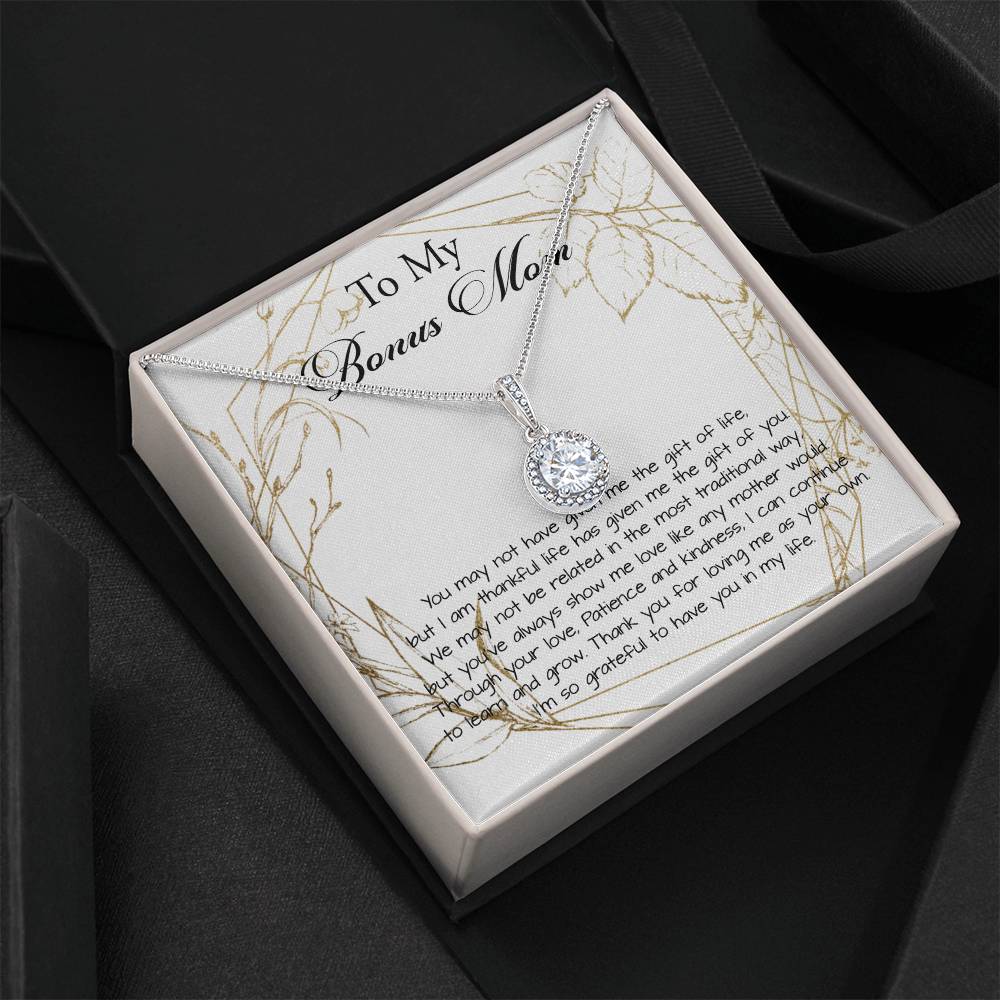 Stepmom Necklace, Bonus Mom Necklace, Step Mother Gift From Bride, Mother's Day Gift For Step Mom Necklace Mother's Day Eternal Hope Necklace