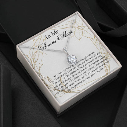 Stepmom Necklace, Bonus Mom Necklace, Step Mother Gift From Bride, Mother's Day Gift For Step Mom Necklace Mother's Day Eternal Hope Necklace