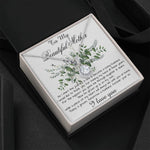 Mom Necklace, Son To My Mother Necklace On Wedding Day Gift For Mom, Mother Of The Groom Gift From Groom Mother's Day Eternal Hope Necklace