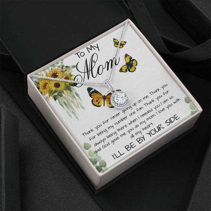 Mom Necklace, To My Mom Gift Necklace, Mother's Day Cute Gift For Mom, Mother Daughter Necklace Mother's Day Eternal Hope Necklace