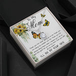 Mom Necklace, To My Mom Gift Necklace, Mother's Day Cute Gift For Mom, Mother Daughter Necklace Mother's Day Eternal Hope Necklace
