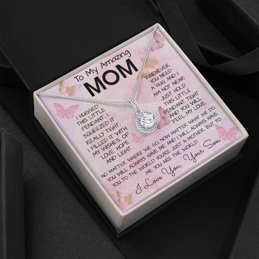 To My Mom Necklace From Son Gift Ideas For Mother's Day Necklace Mother's Day Eternal Hope Necklace