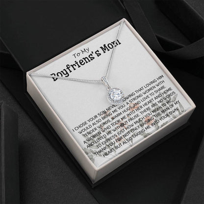 Mother-In-Law Necklace, Gift To My Boyfriend's Mom Necklace, Gift For Future Mother-In-Law Mother's Day Eternal Hope Necklace