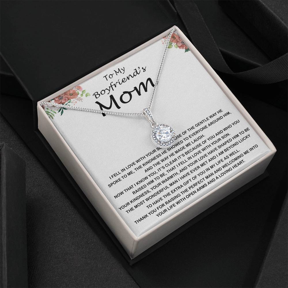 Mom Necklace, Mother-In-Law Necklace, Necklace Gift To My Boyfriend's Mom Gift, Future Mother-In-Law Necklace Mother's Day Eternal Hope Necklace