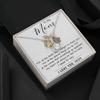 To My Mom - I Love You Mom, Mother's Day Necklace Mother's Day Eternal Hope Necklace