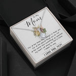 To My Mom - I Love You Mom, Mother's Day Necklace Mother's Day Eternal Hope Necklace
