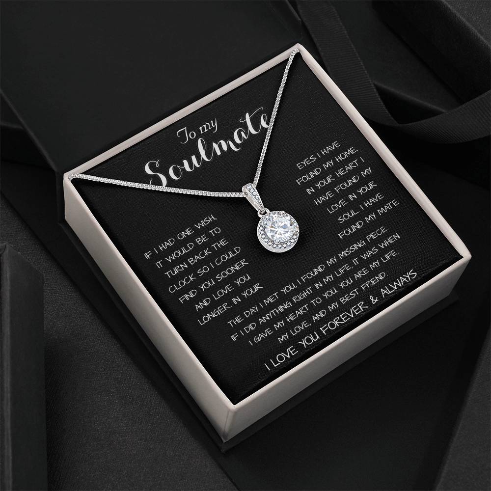 To My Soulmate - You Are My Life, My Love, And My Best Friend Mother's Day Necklace Mother's Day Eternal Hope Necklace
