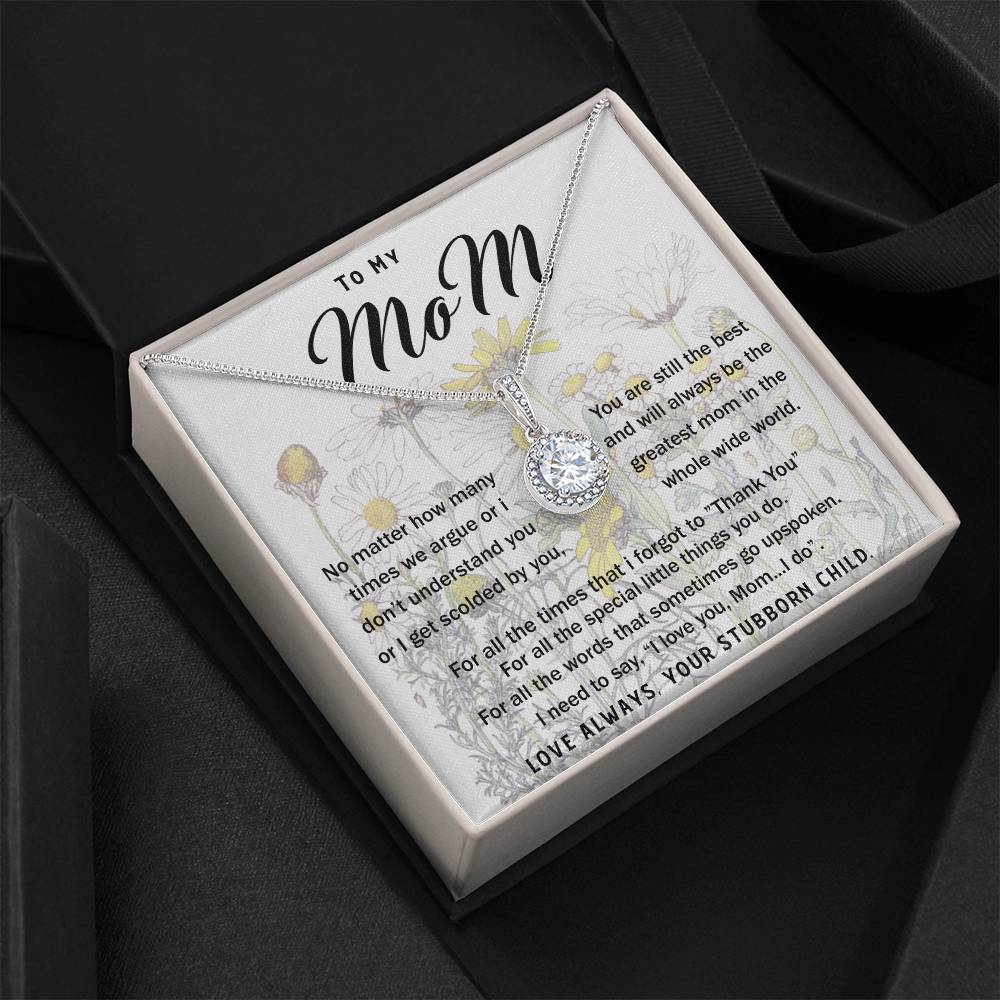 To My Mom Necklace Greatest Mom Mother's Day Gift Necklace Mother's Day Eternal Hope Necklace