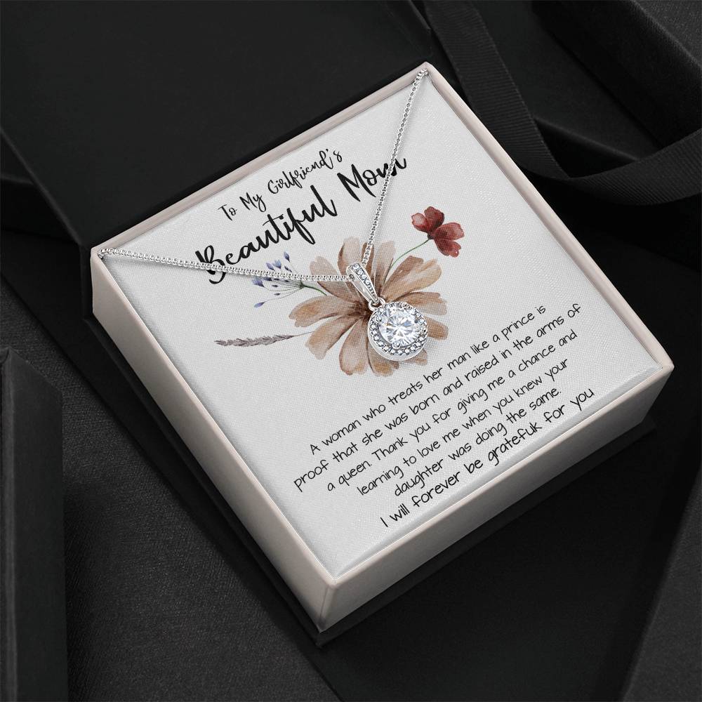Mom Necklace Gift, To My Girlfriend's Mom Necklace, Gift For Girlfriend's Mom, Mother Of The Bride Mother's Day Eternal Hope Necklace
