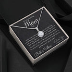 To My Mom Necklace, To My Beautiful Mom Necklace, Mother's Day Gift For Mom From Son, Thank You Mom Mother's Day Eternal Hope Necklace