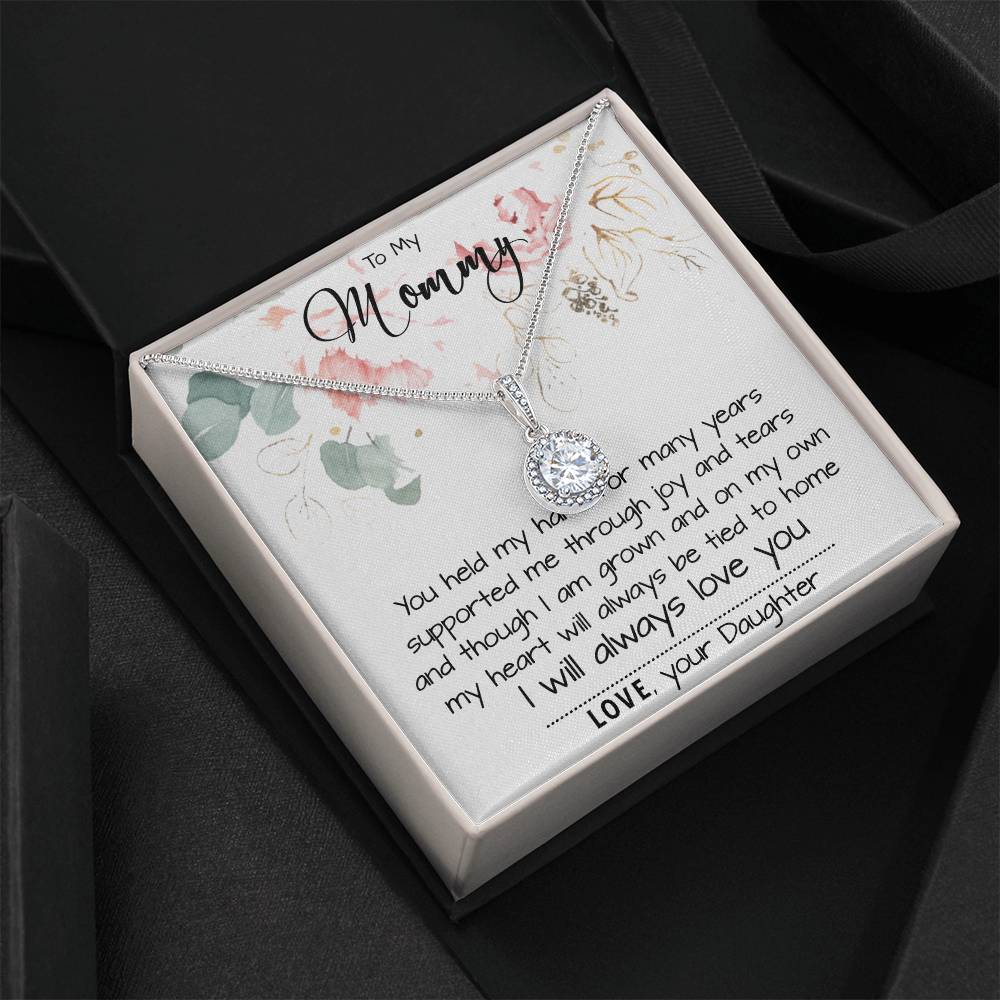 Mom Necklace, To My Mom Necklace Card – Alluring Beauty Necklace – Jewelry For Mom Gifts Mother's Day Eternal Hope Necklace