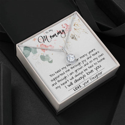 Mom Necklace, To My Mom Necklace Card – Alluring Beauty Necklace – Jewelry For Mom Gifts Mother's Day Eternal Hope Necklace