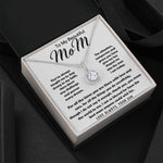 To My Beautiful Mom Necklace The Best Mom Anyone Could Wish For, Mother's Day Gift Necklace Mother's Day Eternal Hope Necklace