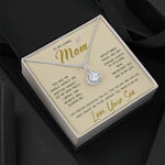 To My Loving Mom Necklace You Are Important To Me Gift For Her Mother's Day Mother's Day Necklace Mother's Day Eternal Hope Necklace