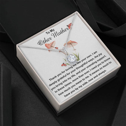 Bonus Mom Necklace, Other Mother Necklace, Gift For Bonus Mom Second Mom Necklace Mother's Day Eternal Hope Necklace