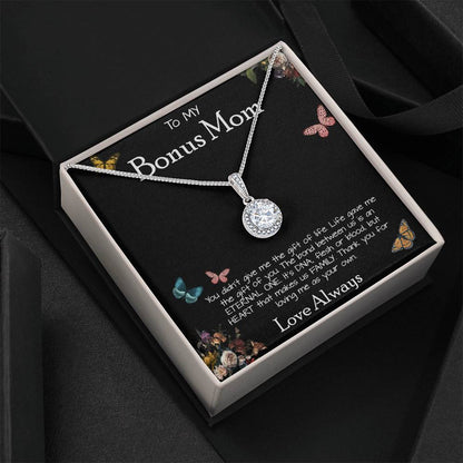 To My Bonus Mom Necklace Love Always Greatest Mother's Day Gift Necklace Mother's Day Eternal Hope Necklace