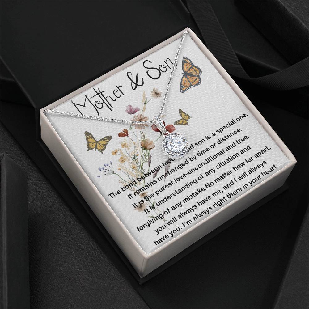 Mom Necklace, Mother and Son Gift, Gift For Mom From Son, Sentimental Gifts For Mom From Son,  Mother's Day Necklace Mother's Day Eternal Hope Necklace