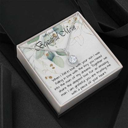 Boyfriend’s Mom Necklace, Gift For Boyfriend’s Mom, To My Boyfriends Mom Necklace Mother's Day Eternal Hope Necklace