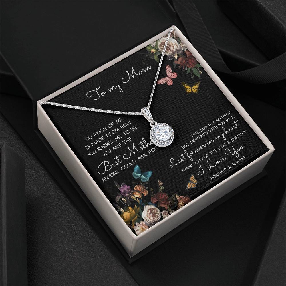 To My Mom Time May Fly Mother's Day Necklace Mother's Day Eternal Hope Necklace