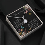 To My Mom Time May Fly Mother's Day Necklace Mother's Day Eternal Hope Necklace
