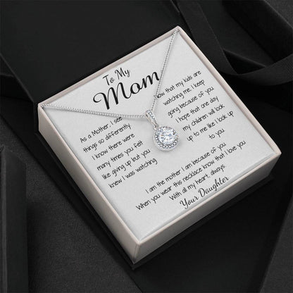 Mom Necklace - To Mom Necklace, Gorgeous Necklace for Mom from Daughter Mother's Day Gift Mother's Day Eternal Hope Necklace