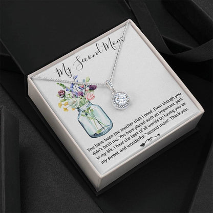 Mom Necklace, Bonus Mom Necklace Gift For Stepmom Necklace Mother's Day Eternal Hope Necklace