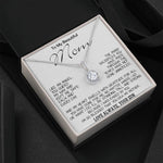 To My Beautiful Mom - I'm So Blessed That You Are My Mother - Love Your Son, Mother's Day Necklace Mother's Day Eternal Hope Necklace