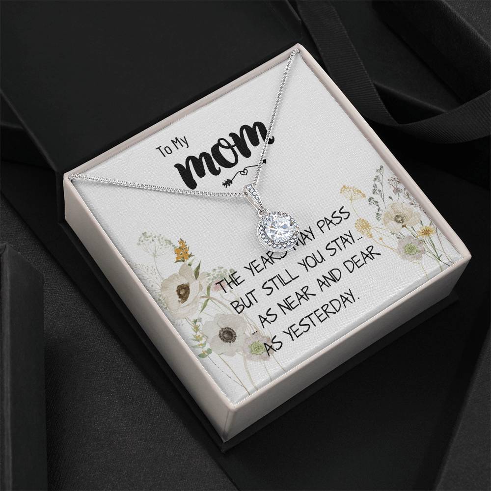 Mom Necklace Gift - Love You Always And Forever - Mother's Day Gift Mother's Day Eternal Hope Necklace
