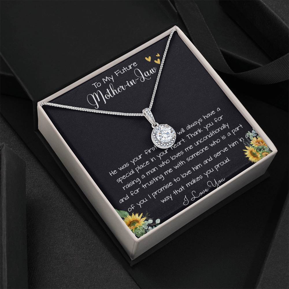 To My Future Mother In Law, Wedding For Her Mother's Gift Necklace Mother's Day Eternal Hope Necklace