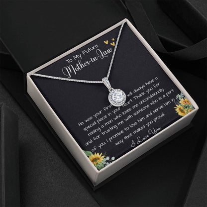 To My Future Mother In Law, Wedding For Her Mother's Gift Necklace Mother's Day Eternal Hope Necklace