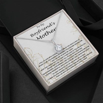 Mom Necklace, Mother-In-Law Necklace, To My Boyfriend's Mom Gift Necklace, Gift For Boyfriend's Mom Birthday Necklace Mother's Day Eternal Hope Necklace