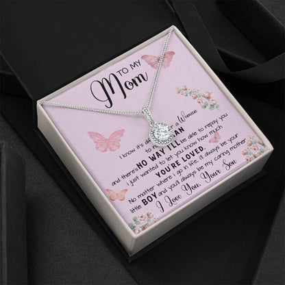 To My Mom Necklace Gift From Son Mother's Day Necklace Mother's Day Eternal Hope Necklace
