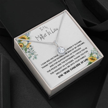Mother-In-Law Necklace, Mother In Law Necklace Gift - Man Of My Dream Necklace From Your Daughter In Law Mother's Day Eternal Hope Necklace