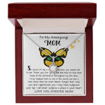 Mom Necklace Gift - To My Amazing Mom - From Son - Beautiful Gift Set Mom Necklace Mother's Day Eternal Hope Necklace