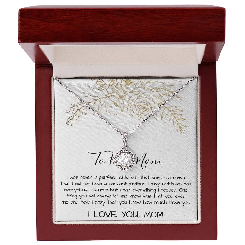 Mom Necklace Mother's Day Gift, To My Mom Necklace, Gift For Mom,  Mother's Day Necklace Mother's Day Eternal Hope Necklace