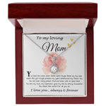 Mom Necklace Gift, To My Loving Mom Necklace, You Held Me When Times were Tough, You are My Rock Mother's Day Eternal Hope Necklace
