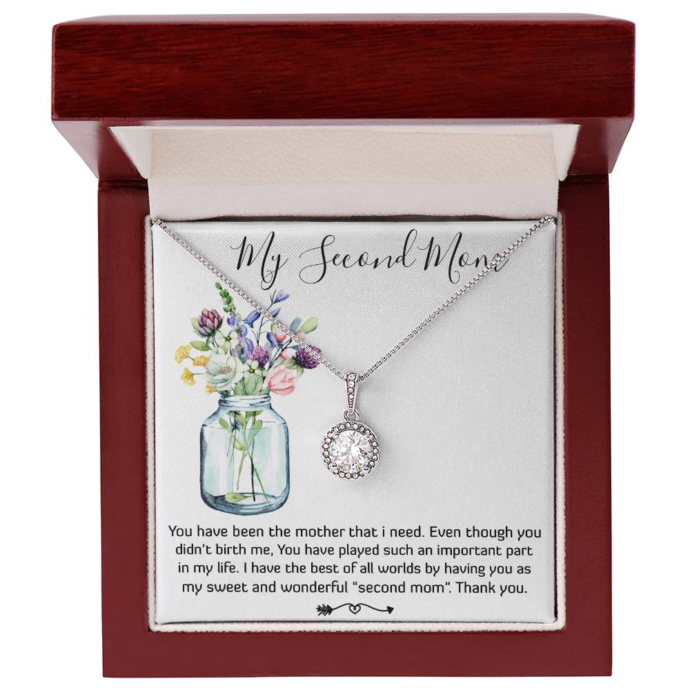 Mom Necklace, Bonus Mom Necklace Gift For Stepmom Necklace Mother's Day Eternal Hope Necklace