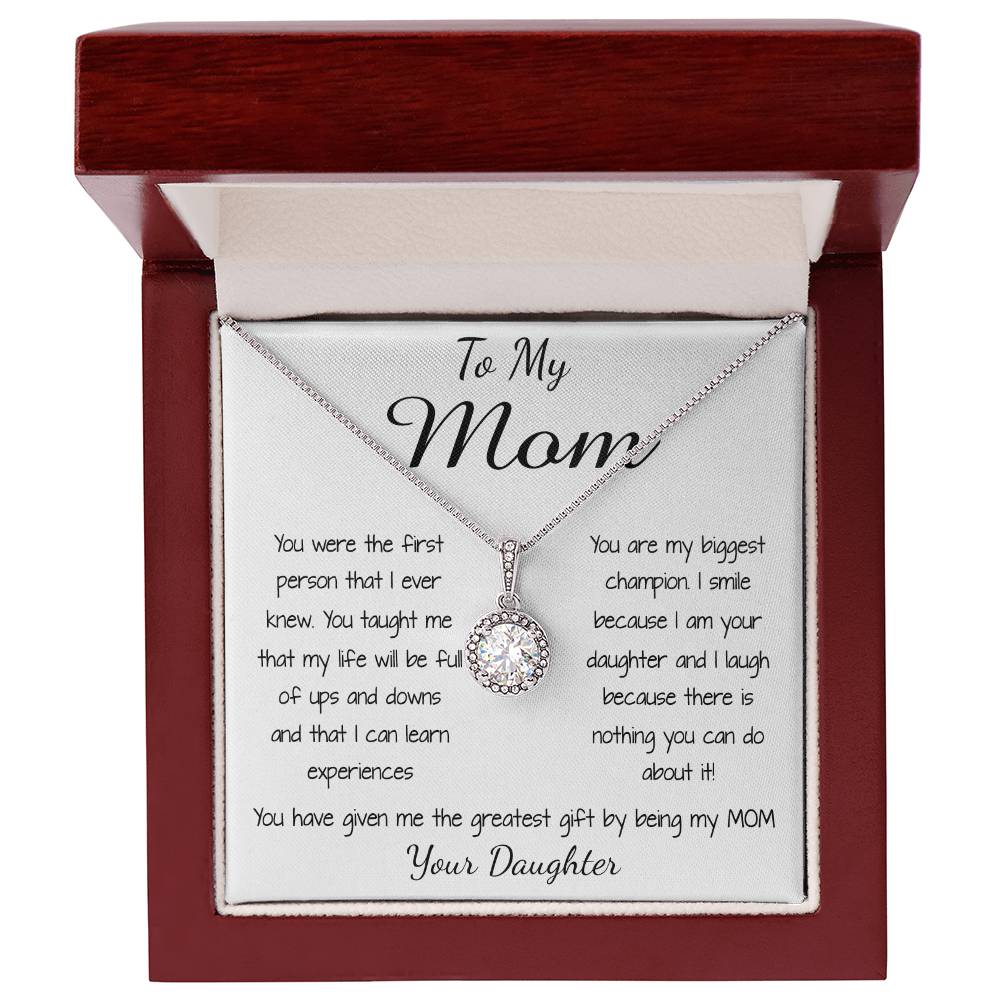 Mom Necklace - To Mom Necklace, Gorgeous Necklace for Mom from Daughter Mother's Day Eternal Hope Necklace