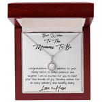 Daughter Necklace - Best Wishes To The Mommy To Be - Love & Hugs Mother's Day Eternal Hope Necklace