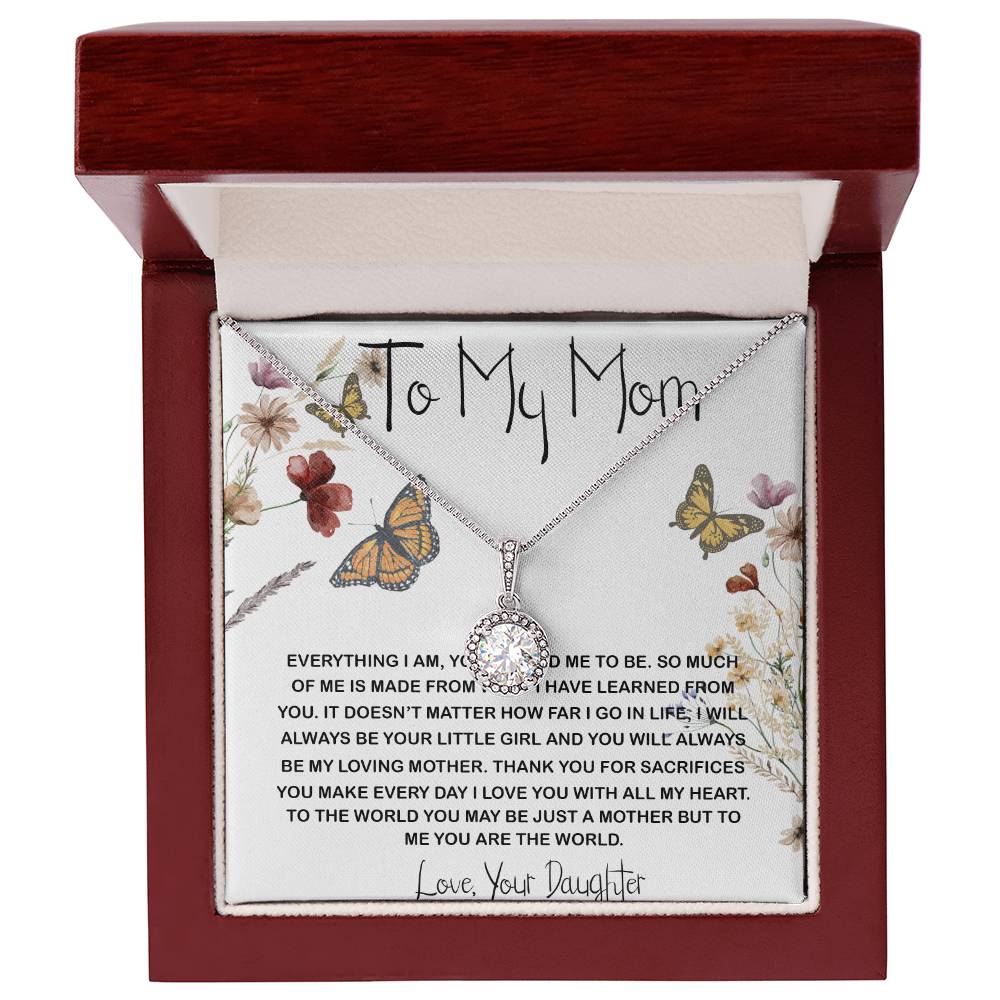 Mom Necklace Gift, You Are The World Necklace, Mother's Day Gift, Mother Daughter Neckalce Mother's Day Eternal Hope Necklace