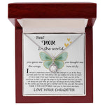 Mom Necklace Gift - Daughter Gift To Best Mom, You Gave Me The Wings To Fly Mom Necklace Mother's Day Eternal Hope Necklace