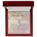 To My Boyfriend's Beautiful Mom Necklace - The Boy You Raised Into An Incredible Man - Necklace Gift Fot Boyfriend's Mom, Mother's Day Necklace Mother's Day Eternal Hope Necklace