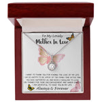 Mom Necklace Gift - To My Lovely Mother In Love - Always & Forever, Mom Necklace Mother's Day Eternal Hope Necklace